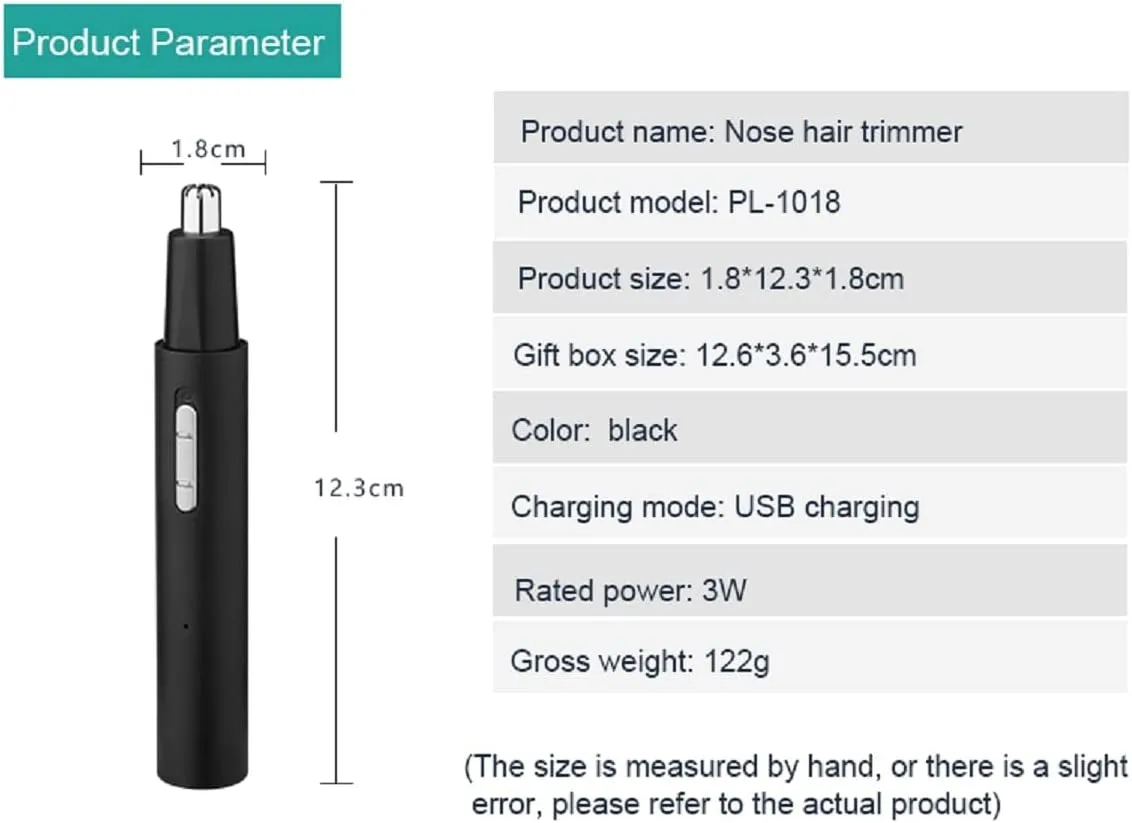 Spring Ear and Nose Hair Trimmer Clipper