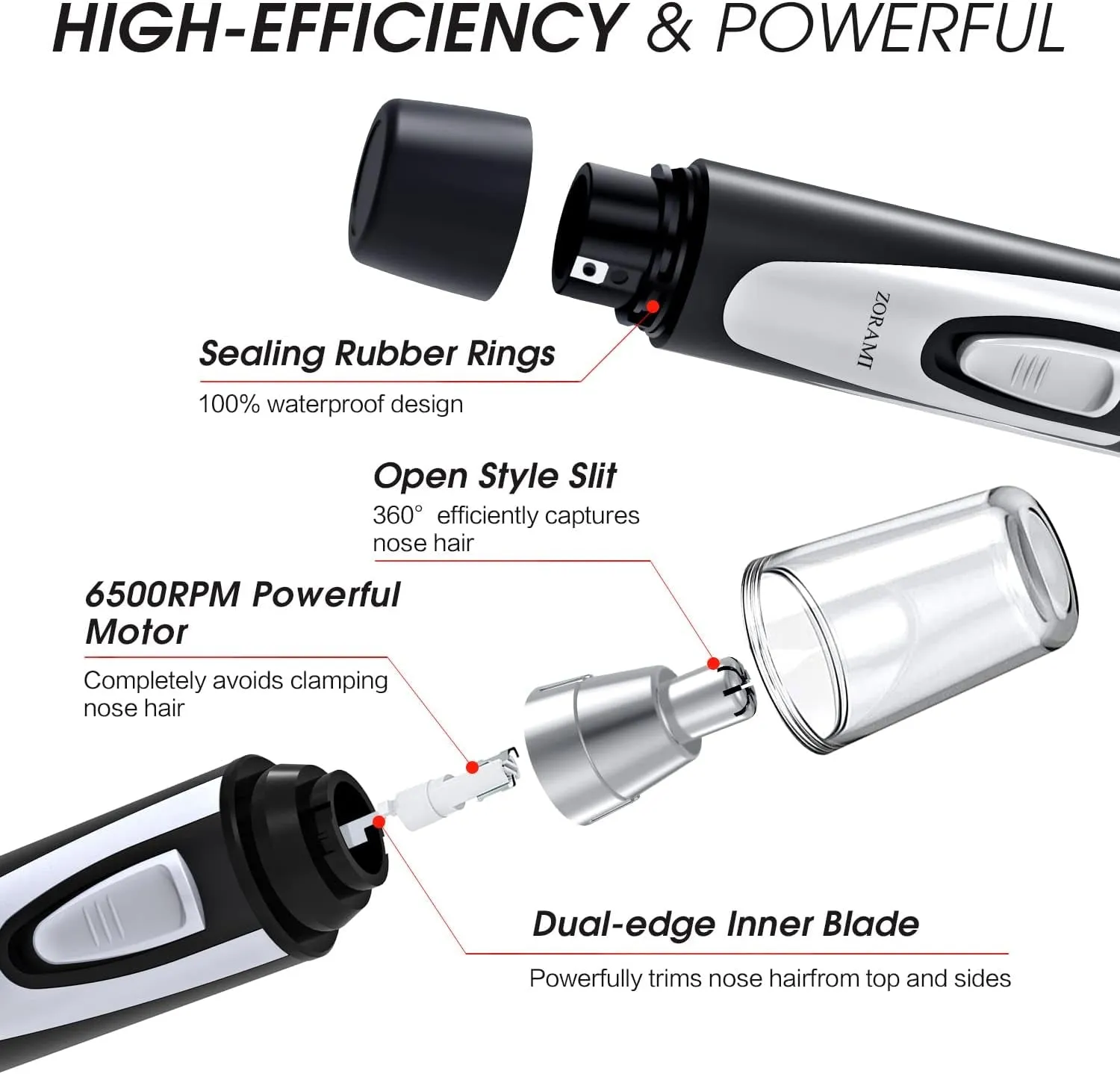 Spring Ear and Nose Hair Trimmer Clipper