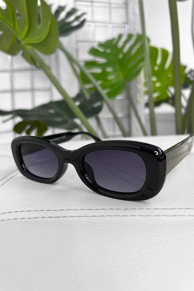 Squared Off Oval Sunglasses