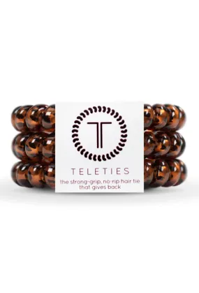 TELETIES Large Hair Ties - Tortoise