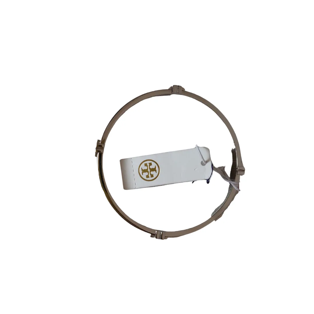 Tory Burch Silver Logo Bangle | Brand New |