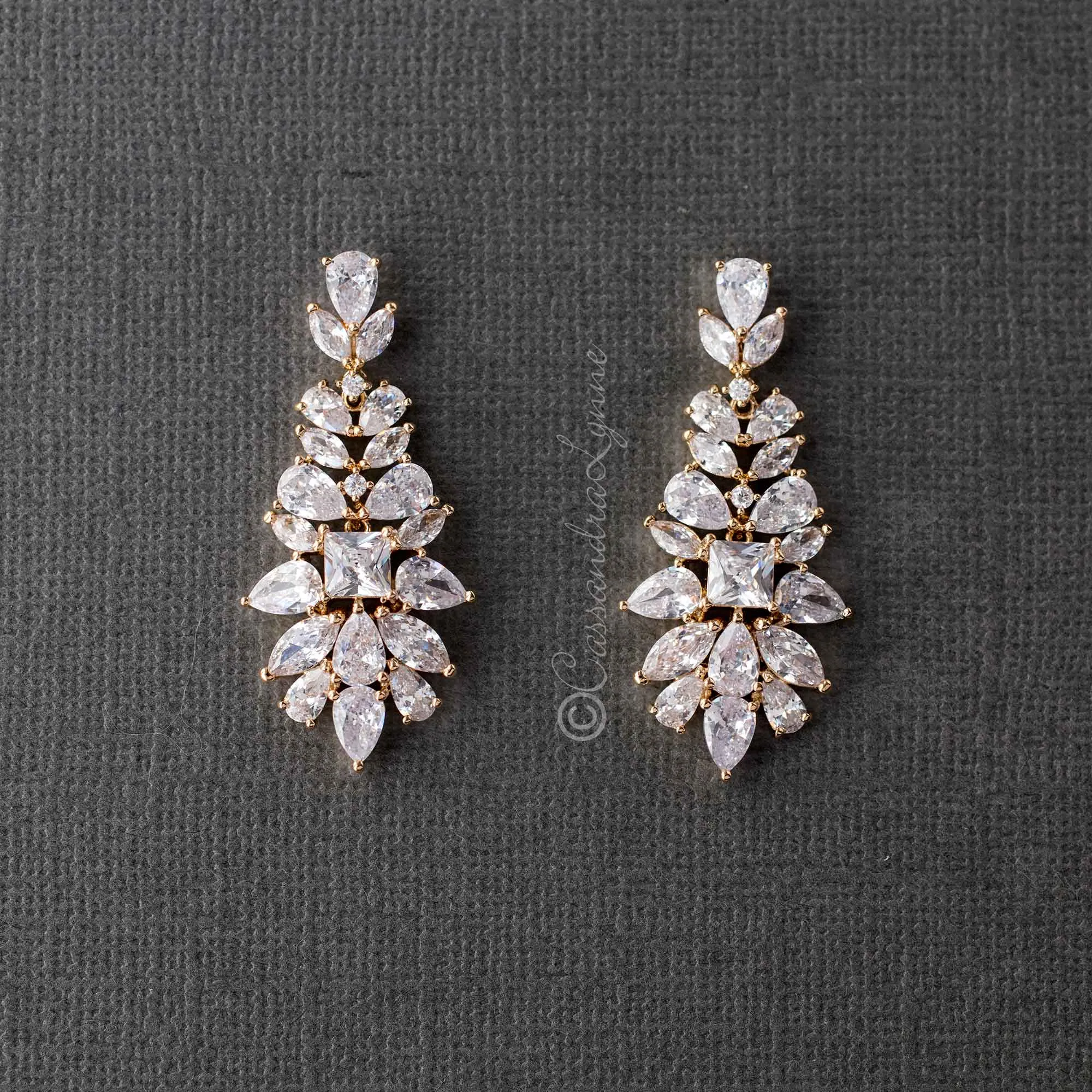 Vintage Drop Bridal Earrings