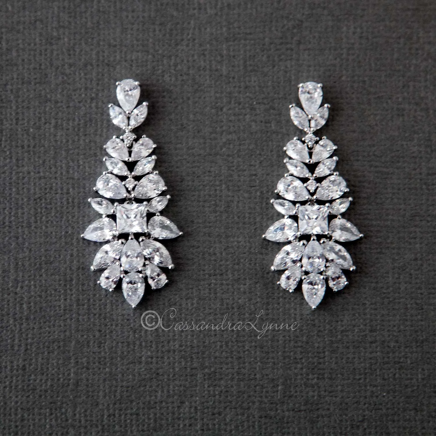 Vintage Drop Bridal Earrings