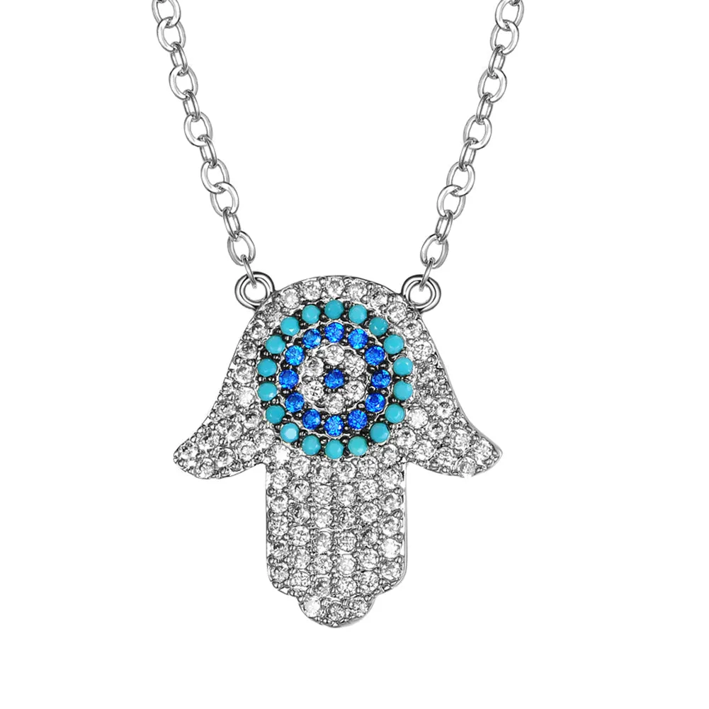 Women's Fashion CZ Hamsa Evil eye Jewelry Sets